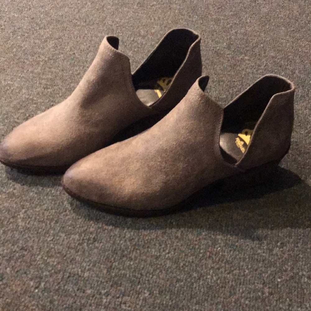 Gray booties